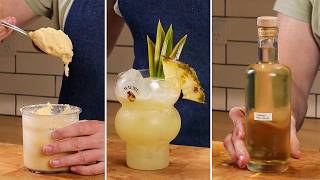 Piña Colada 3 Ways - Ice Cream, Classic & Clarified!