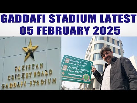 Gaddafi stadium renovation latest update from outside