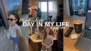 A Productive Day in My Life ☕ From 6AM to 9PM | Morning Routine, Cafe Work Grind & City Events!