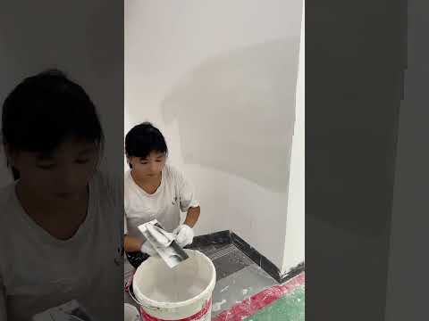 How to Prepare Tiles Wall ,​ Wall paint​ Fast & Beauty part  6026