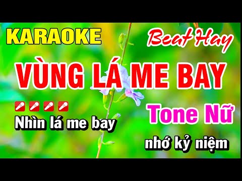Karaoke Vùng Lá Me Bay Tone Nữ (Beat Hay) Nhạc Sống 2025 | Hoài Phong Organ