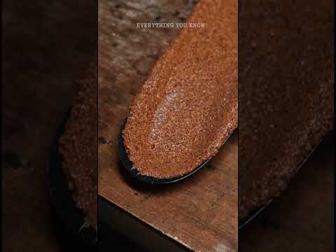 Special process of making handmade hiking boots