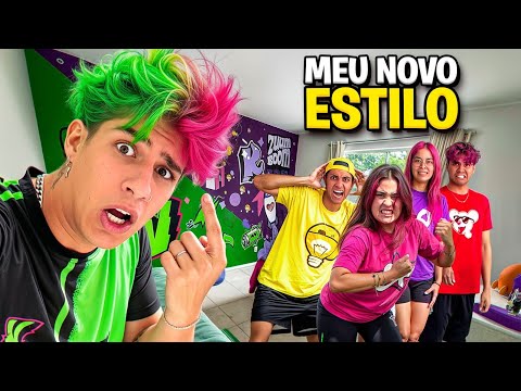 MUDEI MEU CABELO PARA VERDE *eles odiaram