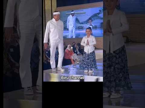 nyi hyang tampil fashion show di temenin ayahnya #shorts #kdm