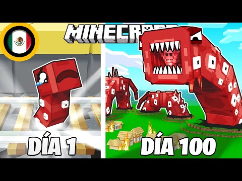 ¡Sobreviví 100 DÍAS como un COMETRENES en Minecraft HARDCORE!