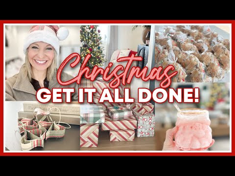 CHRISTMAS GET IT ALL DONE 2024 | DIY, BAKE, + WRAP WITH ME!