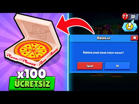 LİNKE TIKLAYIP ÜCRETSİZ PİZZA DİLİMİ KAZAN (ÜCRETSİZ 100 PİZZA) !! BRAWL STARS