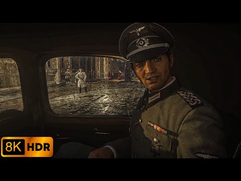 The Gestapo Headquarters｜Liberation of Paris August 1944｜Call of Duty WW2｜8K