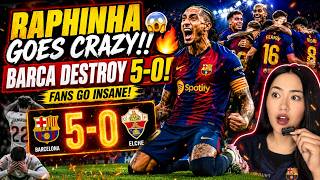 RAPHINHA GOES CRAZY!! 😱🔥 BARCA DESTROY THEIR OPPONENT 5 0, FANS’ REACTION IS ABSOLUTELY INSANE!
