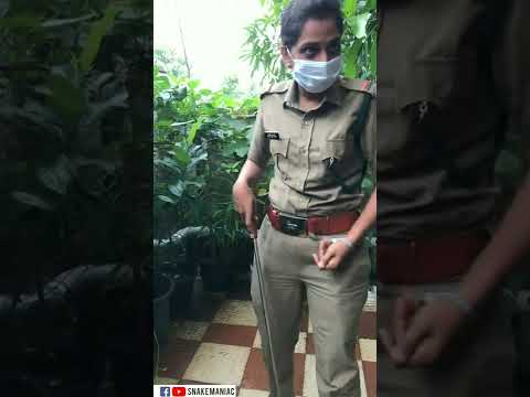മ്മ്‌ടെ തൃശ്ശൂര് വനം വകുപ്പിലെ ആദ്യത്തെ പെൺ പാമ്പുപിടുത്തം ആണ് ട്ടാ.... 🐍😁
