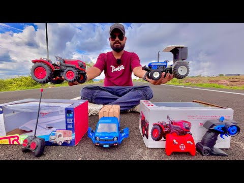 Remote Control Vehicles Unboxing | Mahindra Oja Tractor, New Holland 3630, Tata Truck |