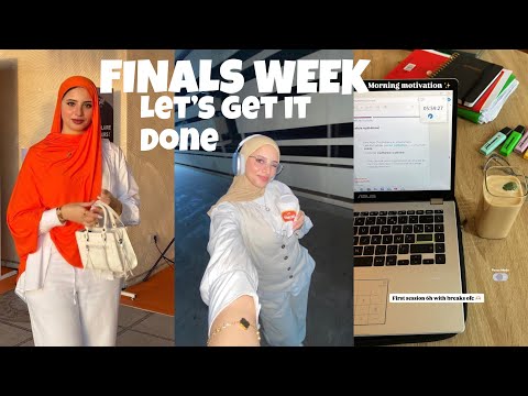 Finals uni days 🌙🤎/ اجي دوزو معايا اسبوع ففترة الامتحانات النهائية 🫶