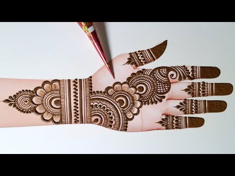 Simple & easy front hand mehndi design| New stylish mehndi design| mehandi ka design| mehndi design