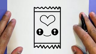 HOW TO DRAW A CUTE CANDY, CHOCOLATE, STEP BY STEP, DRAW Cute things
