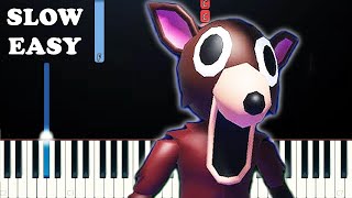 99 Nights In The Forest Lobby Theme Music (SLOW EASY PIANO TUTORIAL)