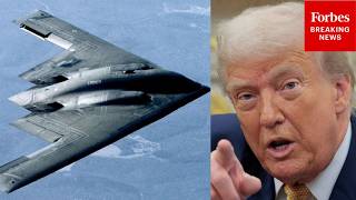 YouTube video thumbnail: 'Somebody Leaked, Some Sleazebag': Trump Calls for Iran Bombing Mission Leaker to Be Shot