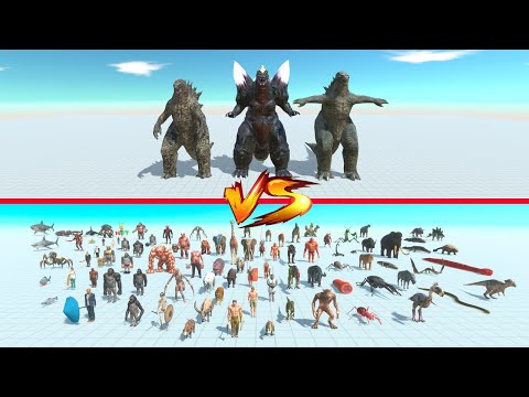 Godzilla vs All Factions - Animal Revolt Battle Simulator