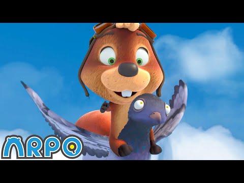 Squirrel in the Sky!!! | 2 HOURS OF ARPO! | Funny Robot Cartoons for Kids!