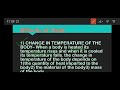 Thermal Processes and Temperature Concepts