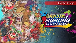Capcom Fighting Collection gameplay, all titles shown