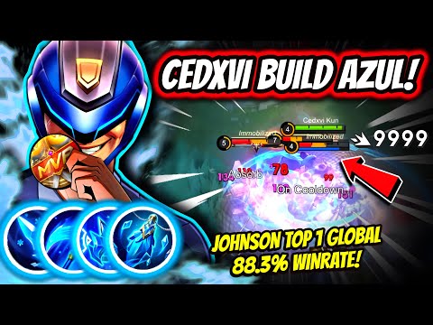 ¡CEDXVI ROMPE EL META CON ESTA BUILD! JOHNSON TOP 1 GLOBAL 88.3% WINRATE! | MLBB