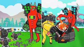 TOP Animation Skibidi Toilet Titan Cameraman Titan Speakerman TVman Tv Women HD 2D