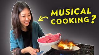 Cooking food in the same way that I improvise music