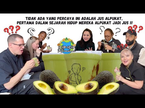 TIDAK ADA YANG PERCAYA INI ADALAH JUS ALPUKAT, PERTAMA DALAM SEJARAH HIDUP MEREKA ALPUKAT JADI JUS