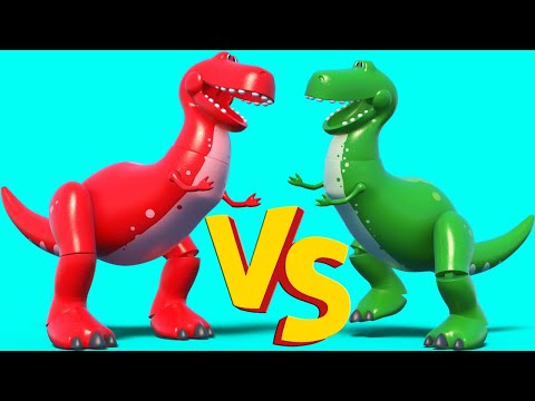 TOY STORY - Un DINOSAURIO gigante ayuda a Bebé  | InvenTom La Grua | Car City World App