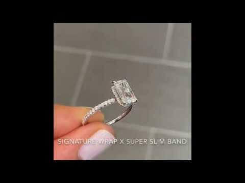 1.5 ct Hybrid Step Cut Diamond Signature Wrap Ring