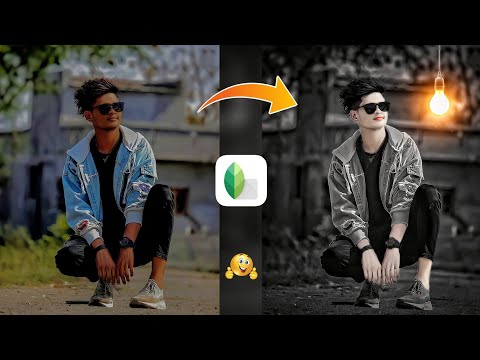 Snapseed Dark Black Effect Photo Editing Tricks | Snapseed Face Smooth + Background Colour Change