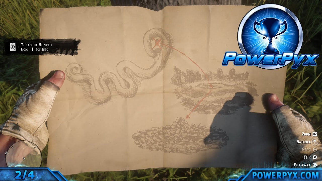 Red Dead Redemption 2 - Poisonous Trail Treasure Map Hunt Location & Solution