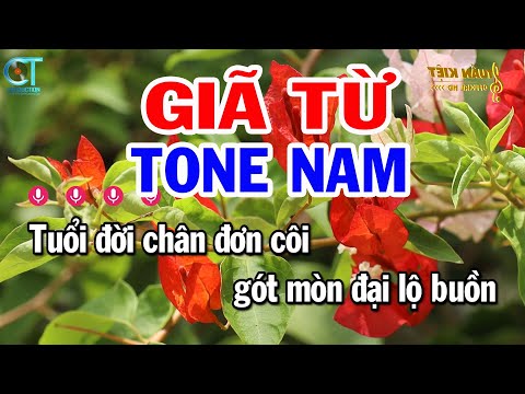 Karaoke Giã Từ Tone Nam Am | Nhạc Sống Beat Mới || Karaoke Tuấn Kiệt