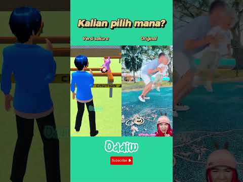 Main ke taman dijagain ayah || Versi sakura vs original