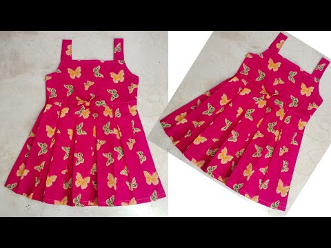 Very Simple Box Plates Baby Frock Cutting and Stitching/ Summer Baby Dress Cutting and Stitching