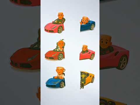 Italian Brainrot Parents and children Super Car Matching Puzzle #viralshorts #italianbrainrot