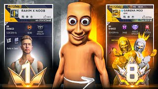 Turning PRIME LVL 1 ID into PRIME LVL 8 ID 😱 ₹10,00,000 Free fire id in 7 days - Garena Free fire