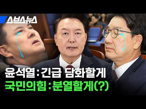 "대통령, 내란 자백한 셈" 대국민 담화 직후 여야 반응 / 스브스뉴스