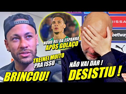 OLHA ISSO ! NEYMAR E ANTONY CHOCAM IMPRENSA MUNDIAL ! PEP JOGA A TOALHA ANTES DO JOGO COM REAL E