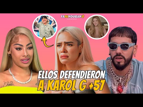 FAMOSOS QUE DEFENDENDIERON A KAROL G POR LA POLEMICA DE SU CANCIÓN +57.