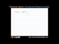Factoring Expressions and Concepts