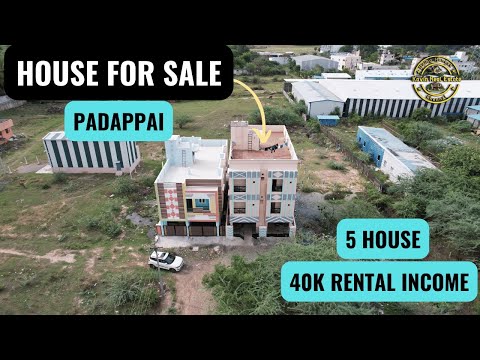 ID 2371 - House for Sale in Padappai || 5 House || Rental Income ||