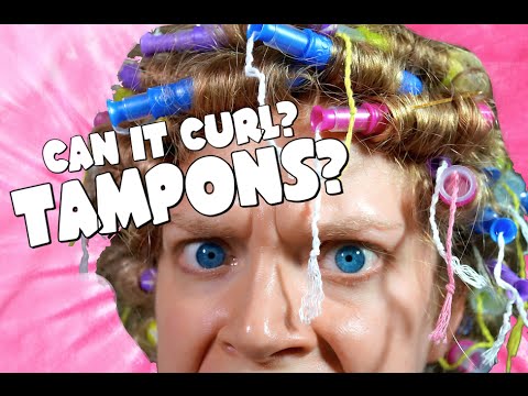 CURLING MY HAIR WITH TAMPONS?