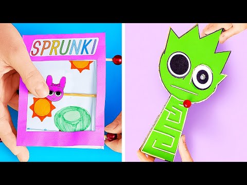 WIE MAN EIN SPRUNKI-SPIEL NUR AUS PAPIER HERSTELLT ✂️📄 Spaßiger DIY für Alle! 🌀