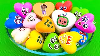 Looking For Cocomelon, Numberblocks In Mini Hearts With Colorful Slime
