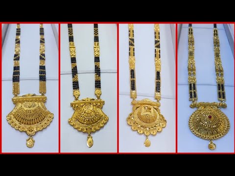 Latest design of gold mangalsutra 2024 // New and fancy designs with weight and price