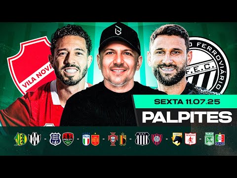 PALPITES DE FUTEBOL PARA HOJE 11 07 2025 (SEXTA-FEIRA) | Boleiros Tips