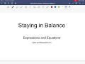 Balanced Hangers and Equation Concepts