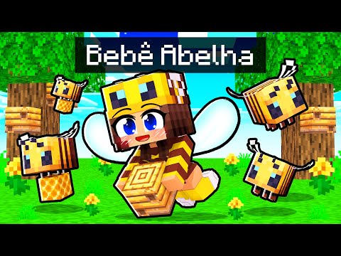 JOGANDO como BEBÊ ABELHA no Minecraft ◂Miika▸