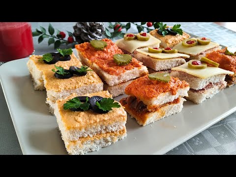 3 Canapés que te "SALVAN la Vida" Sabrosos Fáciles y Baratos